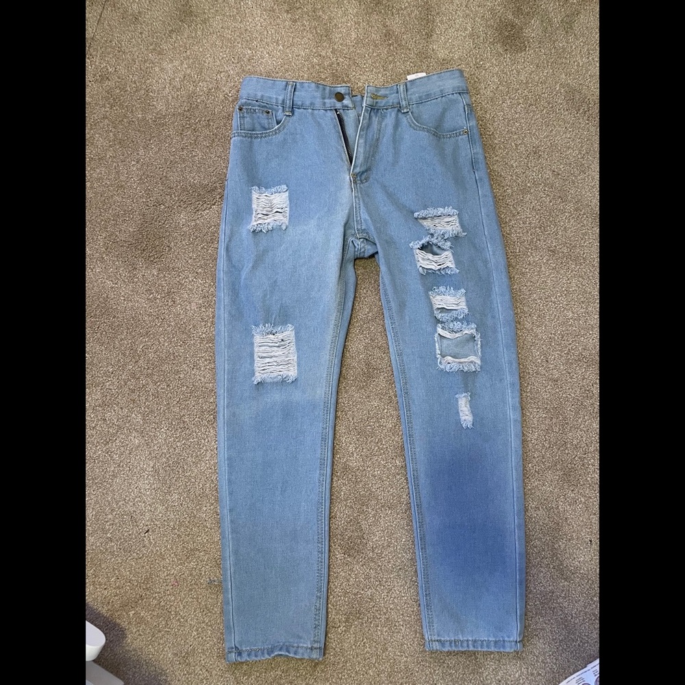 Light ripped jeans